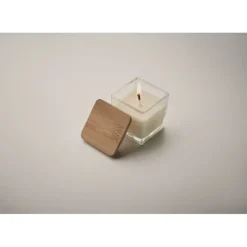 Gift Campaign Candela profumata di cera vegetale in vasetto con coperchio 50g></noscript> Candele