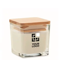 Gift Campaign Candela profumata di cera vegetale in vasetto con coperchio 50g></noscript> Candele