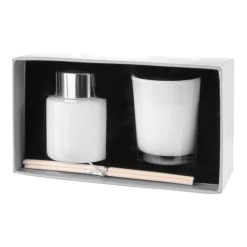 Gift Campaign Candela profumata e diffusore di aromi da 50ml con 4 bastoncini e Wellness> Gadget Per L'Ufficio