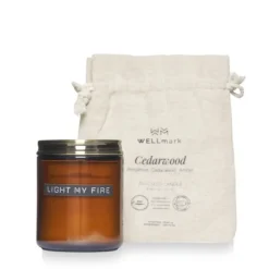 Gift Campaign Candela profumata in legno di cedro realizzata a mano nell'UE><noscript><img width=