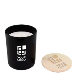 Gift Campaign Candela profumata in vasetto di dipinto con coperchio in bambù Levanti></noscript> Candele