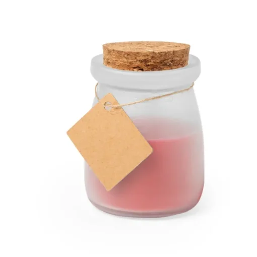 Gift Campaign Candela profumata in vasetto di vetro con tappo in sughero Vaniglia> Gadget Per Parrucchieri|Candele