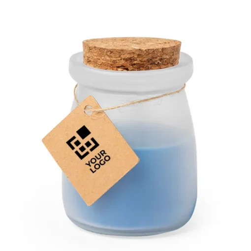 Gift Campaign Candela profumata in vasetto di vetro con tappo in sughero Vaniglia> Gadget Per Parrucchieri|Candele