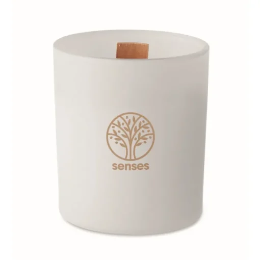 Gift Campaign Candele in vetro personalizzate con pietre e aroma di vaniglia> Candele