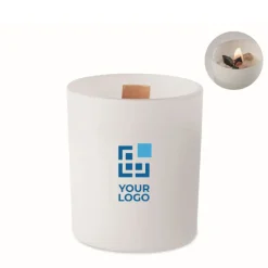 Gift Campaign Candele in vetro personalizzate con pietre e aroma di vaniglia></noscript> Candele