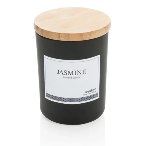 Gift Campaign Candele profumate da personalizzare con tappo in bambù Jasmine> Candele