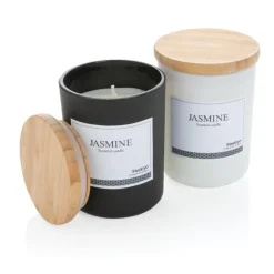 Gift Campaign Candele profumate da personalizzare con tappo in bambù Jasmine></noscript> Candele