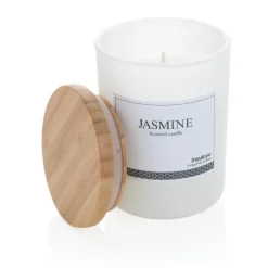 Gift Campaign Candele profumate da personalizzare con tappo in bambù Jasmine></noscript> Candele