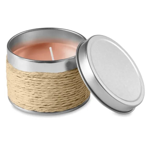 Gift Campaign Candele profumate in barattolino di alluminio con corde Fragrance> Gadget Per Parrucchieri|Candele