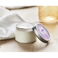 Gift Campaign Candele profumate in barattolino di alluminio con corde Fragrance></noscript> Gadget Per Parrucchieri|Candele