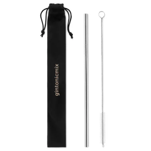 Gift Campaign Cannuccia riutilizzabile in acciaio inossidabile e spazzolino Inox> Altri Utensili Da Cucina