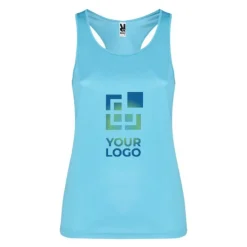 Gift Campaign Canotta sportiva donna in tessuto tecnico di poliestere 140g/m² Roly></noscript> Magliette Tecniche