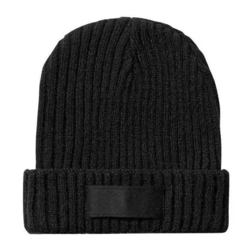 Gift Campaign Capellino promozionale a coste elastico etichetta stampabile Winter> Berretti Invernali