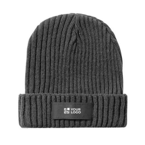 Gift Campaign Capellino promozionale a coste elastico etichetta stampabile Winter> Berretti Invernali