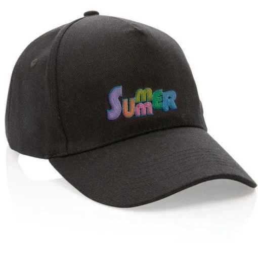Gift Campaign Cappelli baseball con logo in cotone riciclato 280g/m2 Eco Plus> Gadget Ecologici|Cappellini Personalizzati