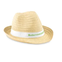 Gift Campaign Cappelli di paglia con logo con nastro in colori vivaci Original></noscript> Cappelli Di Paglia Personalizzati