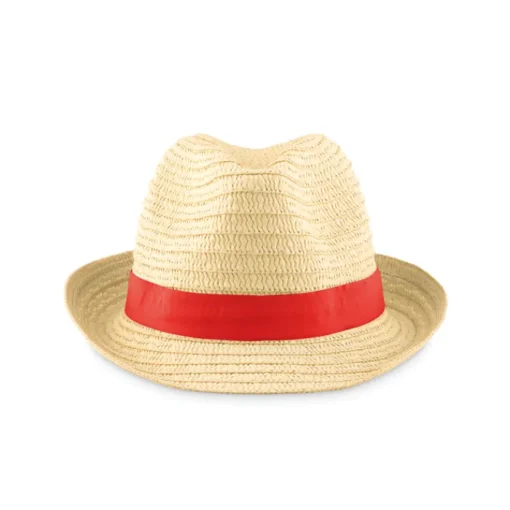 Gift Campaign Cappelli di paglia con logo con nastro in colori vivaci Original> Cappelli Di Paglia Personalizzati