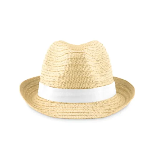 Gift Campaign Cappelli di paglia con logo con nastro in colori vivaci Original> Cappelli Di Paglia Personalizzati