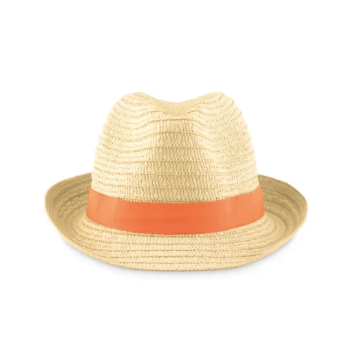 Gift Campaign Cappelli di paglia con logo con nastro in colori vivaci Original> Cappelli Di Paglia Personalizzati