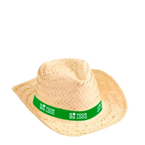 Gift Campaign Cappelli di paglia con logo su nastro in tanti colori vivaci Cancun> Cappelli Di Paglia Personalizzati