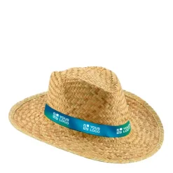 Gift Campaign Cappelli di paglia naturale con nastro con logo Summertime Sublim></noscript> Cappelli Di Paglia Personalizzati