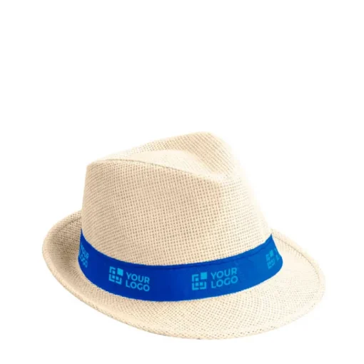 Gift Campaign Cappelli di paglia promozionali con nastro colorato con logo Rio Clear> Cappelli Di Paglia Personalizzati