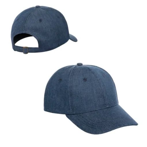 Gift Campaign Cappelli pubblicitari in jeans 6 pannelli con fibbia metallica Jeans> Cappellini Personalizzati