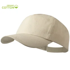 Gift Campaign Cappellini con logo 5 pannelli chiusura a strappo Organic Cotton> Gadget Ecologici|Cappellini Personalizzati