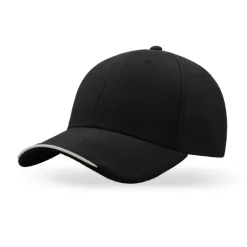 Gift Campaign Cappellino con bordo visiera bianco in poliestere riciclato 170 g/m2> Cappellini Personalizzati