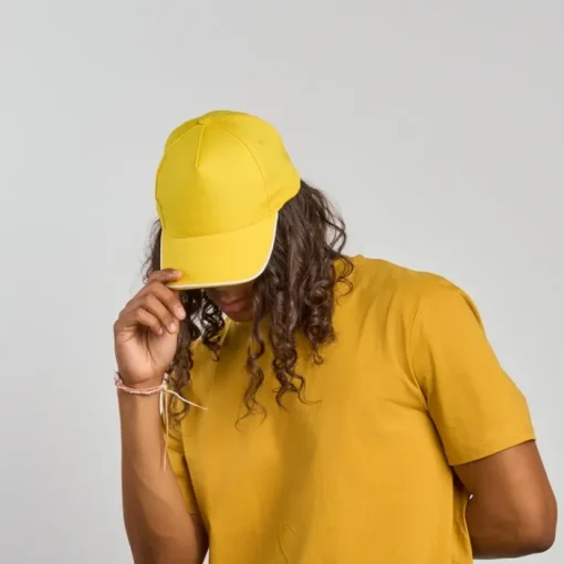 Gift Campaign Cappellino da baseball in poliestere riciclato 5 pannelli 220 g/m2> Cappellini Personalizzati