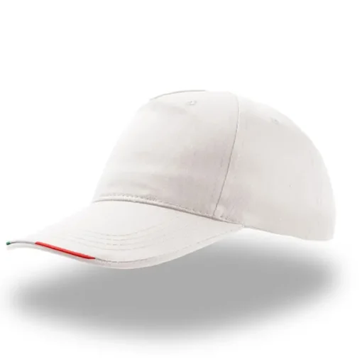 Gift Campaign Cappellino in cotone colorato con bandiera italiana sulla visiera> Cappellini Personalizzati