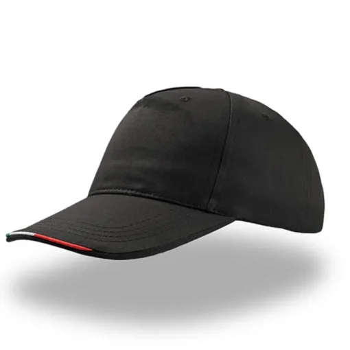 Gift Campaign Cappellino in cotone colorato con bandiera italiana sulla visiera> Cappellini Personalizzati