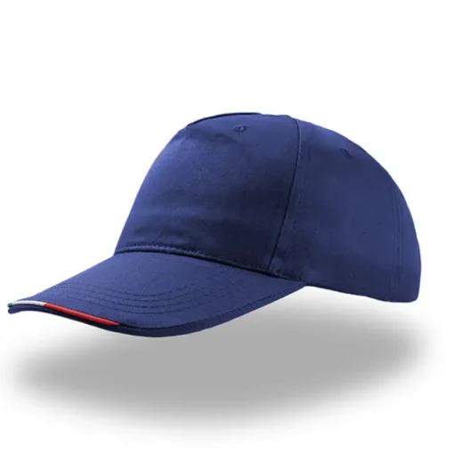 Gift Campaign Cappellino in cotone colorato con bandiera italiana sulla visiera> Cappellini Personalizzati
