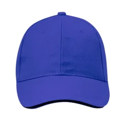Gift Campaign Cappellino in cotone pettinato 6 pannelli con dettaglio sulla visiera> Cappellini Personalizzati