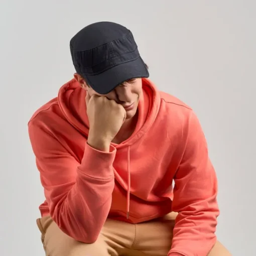 Gift Campaign Cappellino in cotone stile militare con chiusura in velcro 215 g/m2> Cappellini Personalizzati