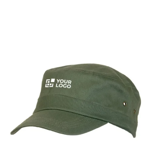 Gift Campaign Cappellino in stile militare in cotone pettinato con chiusura regolabile Militar> Cappellini Personalizzati