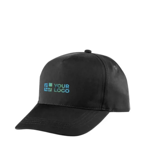 Gift Campaign Cappellino poliestere riciclato 5 pannelli e chiusura adesiva 210 g/m2> Cappellini Personalizzati