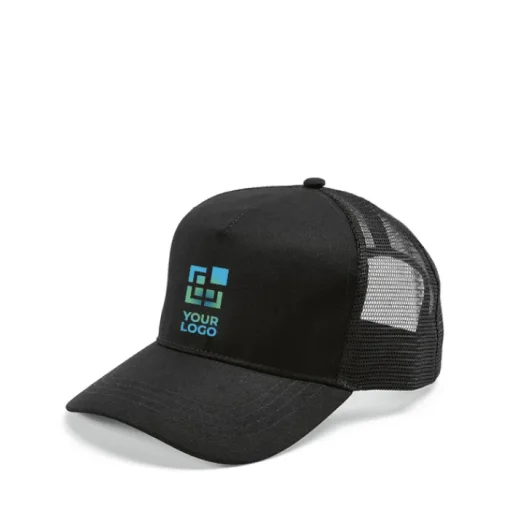 Gift Campaign Cappellino trucker a 5 pannelli in cotone riciclato ed rPET da 220g/m2> Cappellini Personalizzati