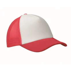 Gift Campaign Cappellino trucker in poliestere 140-150g/m² con parte frontale bianca> Cappellini Personalizzati