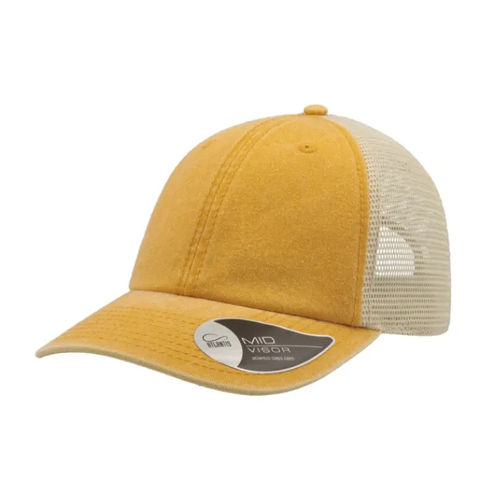 Gift Campaign Cappellino vintage da camionista in cotone con rete posteriore 250g/m2> Cappellini Personalizzati