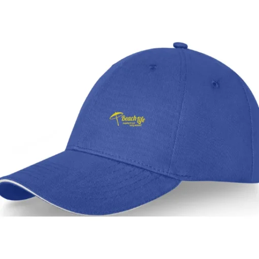 Gift Campaign Cappello 6 pannelli cotone 260g/m2 visiera precurvata con fibbia Metal> Cappellini Personalizzati