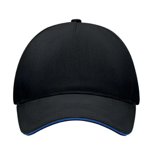 Gift Campaign Cappello a 5 pannelli in twill di cotone con bordo visiera colorato> Cappellini Personalizzati