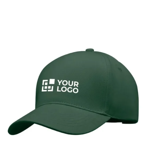 Gift Campaign Cappello a 5 pannelli in twill di cotone con bordo visiera colorato> Cappellini Personalizzati