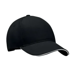 Gift Campaign Cappello a 5 pannelli in twill di cotone con bordo visiera colorato></noscript> Cappellini Personalizzati