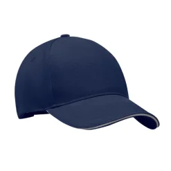 Gift Campaign Cappello a 5 pannelli in twill di cotone con bordo visiera colorato></noscript> Cappellini Personalizzati
