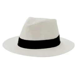 Gift Campaign Cappello in paglia di carta con nastro nero personalizzabile> Cappelli Di Paglia Personalizzati