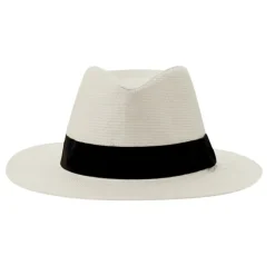 Gift Campaign Cappello in paglia di carta con nastro nero personalizzabile> Cappelli Di Paglia Personalizzati