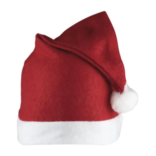 Gift Campaign Cappello classico da Babbo Natale in feltro con bordo e pompon bianco> Gadget Natalizi