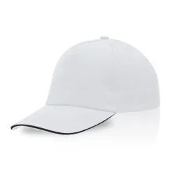 Gift Campaign Cappello con bordo della visiera colorato in cotone pettinato 255g/m2> Cappellini Personalizzati