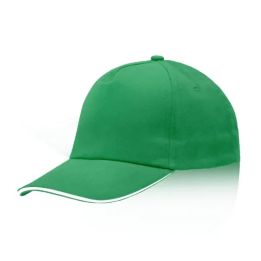 Gift Campaign Cappello con bordo della visiera colorato in cotone pettinato 255g/m2> Cappellini Personalizzati